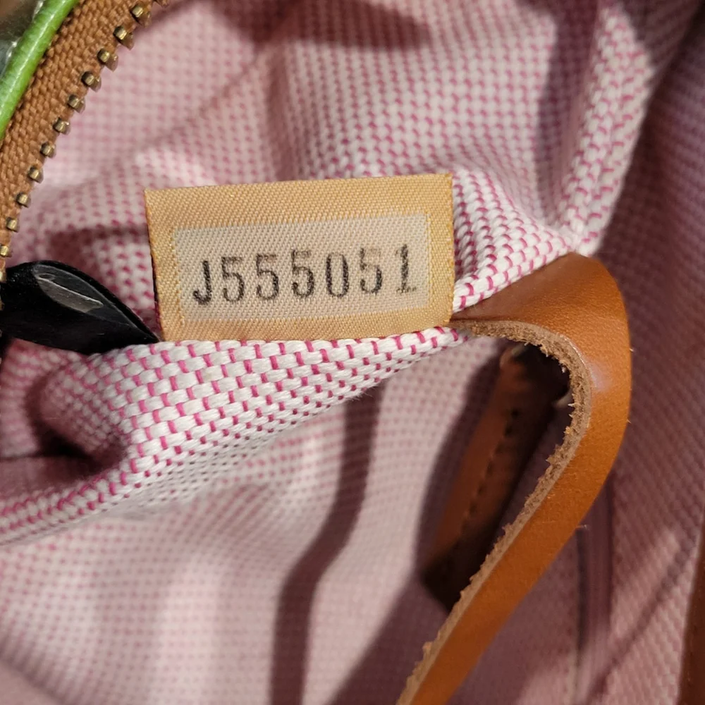 Dooney & Bourke Green Croc Embossed Leather Hobo Shoulder Bag Purse Vintage Y2K - Picture 14 of 16